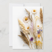 Boho Floral Wildflower Vrijgezellenfeest Kaart (Achterkant)