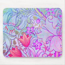 Boho Floral William Morris  Art Mousepad