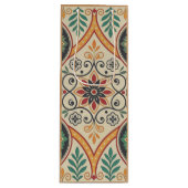 Boho Floral Wine Bag – Warm Sand Accent Wijn Cadeautas (Voorkant)