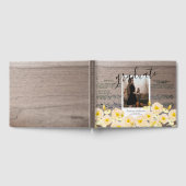 Boho Floral Wood Muziek Foto Afstuderen Gastenboek (Volledig)