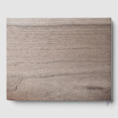 Boho Floral Wood Muziek Foto Afstuderen Gastenboek (Achterkant)