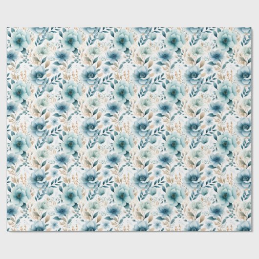 Boho Floral wrapping Paper Cadeaupapier (Vlak)