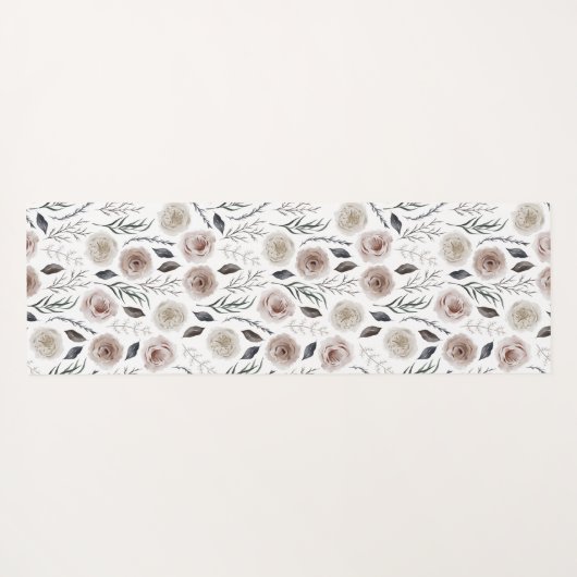 Boho Floral Yoga Mat (Achterkant (horizontaal))