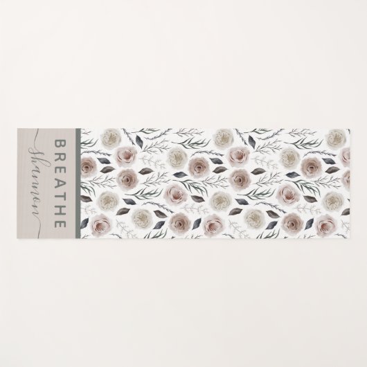 Boho Floral Yoga Mat (Voorkant (horizontaal))