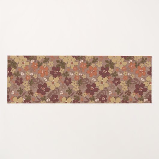 Boho Floral Yoga Mat (Voorkant (horizontaal))