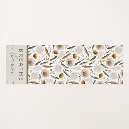 Boho Floral Yoga Mat (Voorkant (horizontaal))