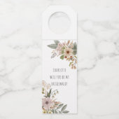 Boho Floral zal je mijn Bridesmaid zijn Flessenhanger (Voorkant)