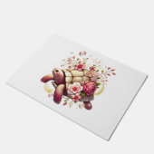 Boho Floral Zee Schildpad Roze Bloesem Deurmat (Schuin)
