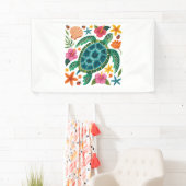 Boho Floral Zee Turtle Spandoek (Insitu)
