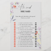 Boho Floral zei dat ze vrijgezellenfeest spel zei (Voorkant)