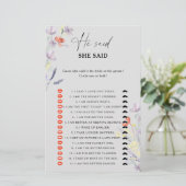 Boho Floral zei dat ze vrijgezellenfeest spel zei (Staand voorkant)