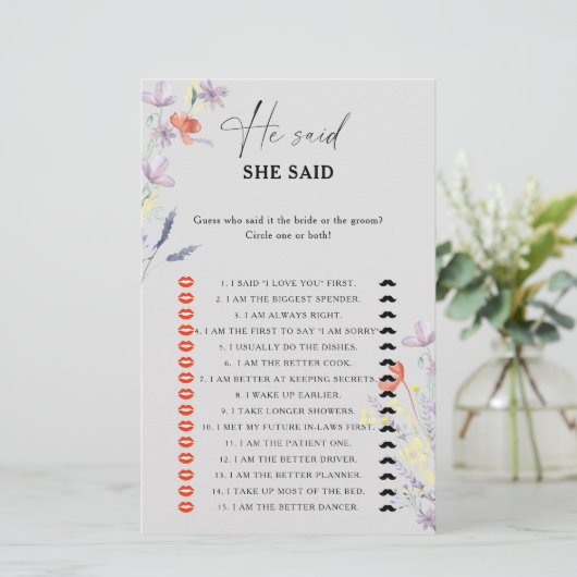 Boho Floral zei dat ze vrijgezellenfeest spel zei (Staand voorkant)