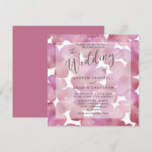Boho Florale Blush Roze Watercolor Trouw Uitnodigi