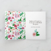 Boho florale gele moederdag tekening kaart (Binnen)