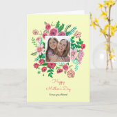 Boho florale gele moederdag tekening kaart (Gele Bloem)