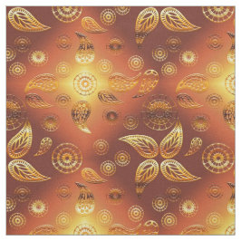 Boho florale gradiënt Oranje Stof