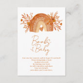 Boho florale regenboog sinaasappel brengt boek mee informatiekaartje (Voorkant)