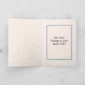 Boho florale roze moederdag kaart (Binnen)