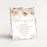 Boho florale tuin zegt geen vrijgezellenfeest poster<br><div class="desc">Boho florale tuin zegt geen bruid vrijgezellenfeest poster. Boho floral "zet er een ring op" vrijgezellenfeest spel. Overeenkomende objecten beschikbaar.</div>