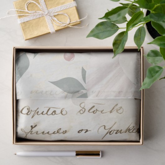 Boho FloralEphemera Design Series #2 Tissuepapier (Geschenk)