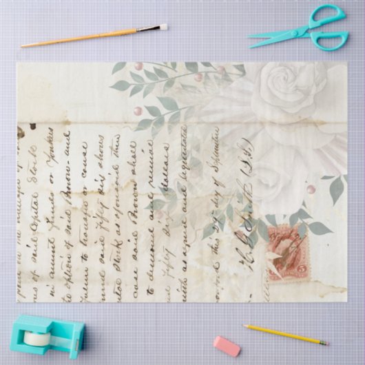 Boho FloralEphemera Design Series #2 Tissuepapier (Craft)