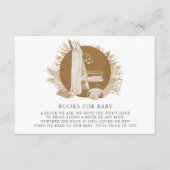 Boho Florals Baby shower brengt boek mee Informatiekaartje (Voorkant)