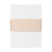 Boho Florals Bruiloft Bestek Band Bohemian Uitnodigingen Wikkel (Achterkant Voorbeeld)