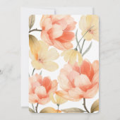 Boho Florals bruiloft uitnodiging (Achterkant)