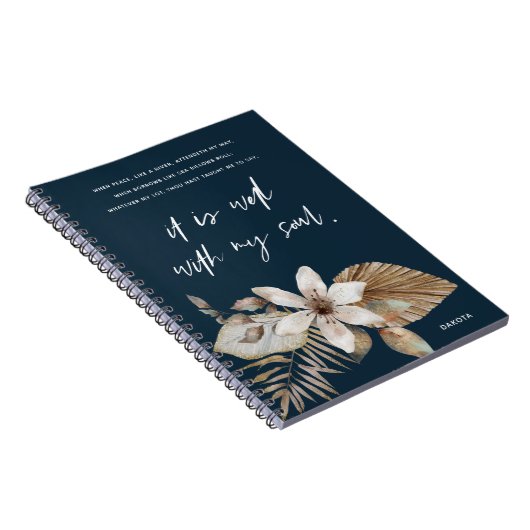 Boho Florals goed met mijn Soul Prayer Journal Notitieboek (Rechterzijde)