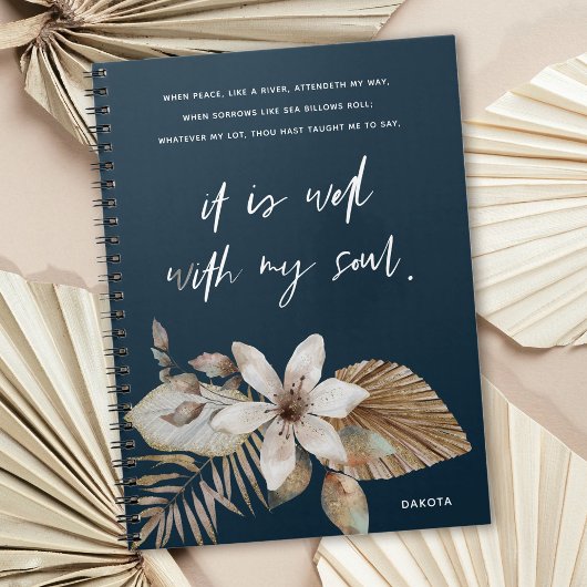 Boho Florals goed met mijn Soul Prayer Journal Notitieboek