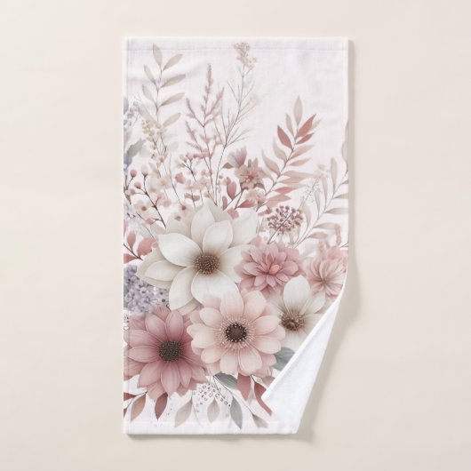 Boho Florals met een blos van roze Bad Handdoek (Handdoek)