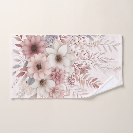 Boho Florals met een blos van roze Bad Handdoek (Handdoek)