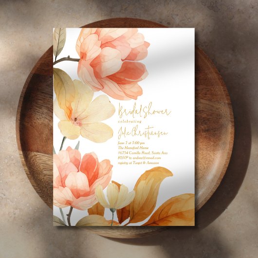 Boho Florals Vrijgezellenfeest Kaart