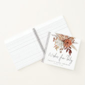 Boho Florals wensen voor Baby shower gastenboek Notitieboek (Binnen)