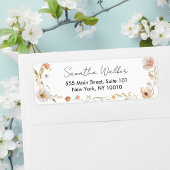 Boho Flower Baby Shower  Etiket