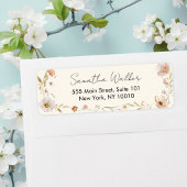 Boho Flower Baby Shower  Etiket