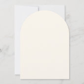 Boho Flower Baby shower Invitation Kaart (Achterkant)