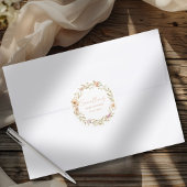 Boho Flower Baby Shower Ronde Sticker