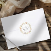 Boho Flower Baby Shower Ronde Sticker