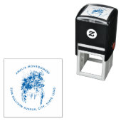 Boho Flower Bouquet en Dreamcatcher Adres Zelfinktende Stempel (In situ)