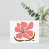 Boho flower briefkaart (Staand voorkant)