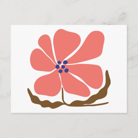 Boho flower briefkaart (Voorkant)