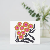 Boho flower briefkaart (Staand voorkant)