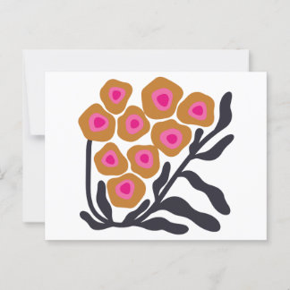 Boho flower briefkaart
