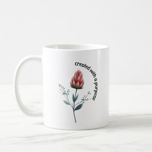 Boho Flower Christelijk Quote Koffiemok (Links)