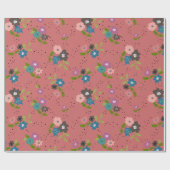 Boho Flower Clusters Cadeaupapier (Vlak)