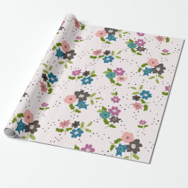 Boho Flower Clusters Cadeaupapier