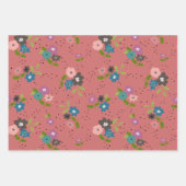 Boho Flower Clusters Inpakpapier Vel (Voorkant 3)