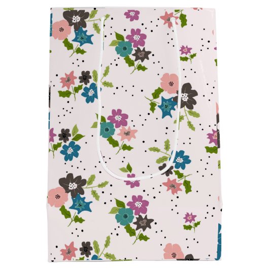 Boho Flower Clusters Medium Cadeauzakje (Achterkant)