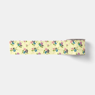 Boho Flower Clusters Satijnen Lint